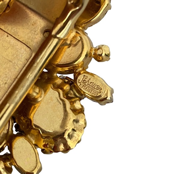 VTG SCHRAGER FIFTH AVENUE rare iconic cuff bangle dragons breath rhinestones - Picture 11 of 15